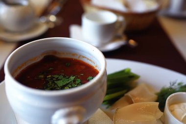 Borsch Restoran / borsch bir restoranda, Rus yemekleri, Rus Milli yemekleri