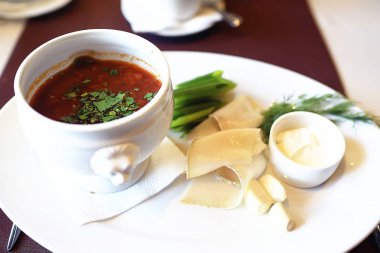 Borsch Restoran / borsch bir restoranda, Rus yemekleri, Rus Milli yemekleri