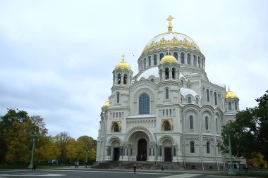 Kronstadt, Saint Petersburg, Rusya 'daki Saint Nicholas Deniz Katedrali