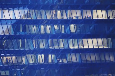 modern şehir mimarisi ile gece ışık