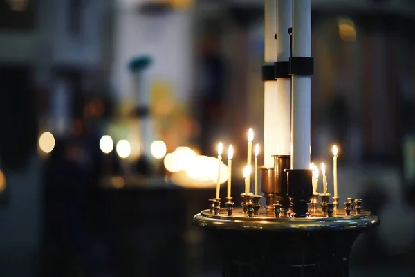 Interiér Kostela Noc Noc Pohled Uvnitř Katedrály Slavnostní Večer Kostele — Stock fotografie