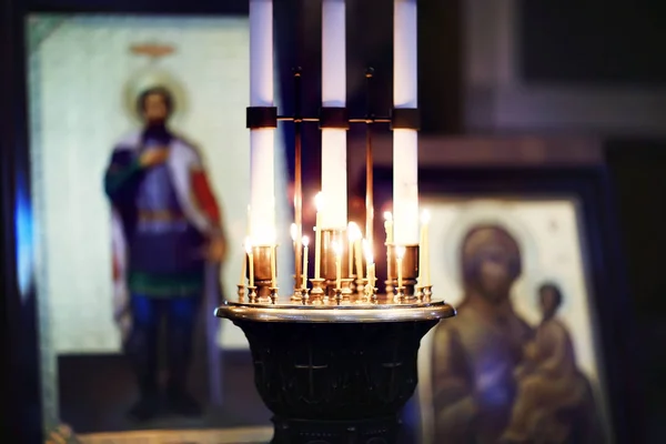 Interieur Kerk Avond Nacht Weergave Binnen Kathedraal Feestelijke Nacht Kerk — Stockfoto