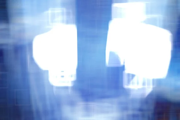 Синій Фіолетовий Градієнтний Фон Квадратним Боке Красивий Технологічний Сучасний Фон — стокове фото