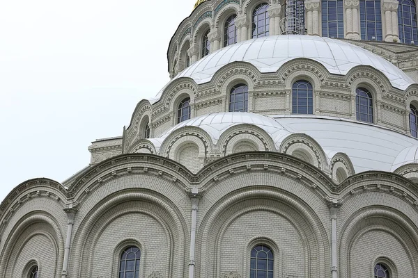 Catedral Naval São Nicolau Kronstadt São Petersburgo Rússia — Fotografia de Stock