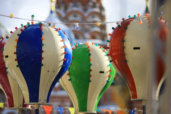 Spinning Carousel Red Square Moscow — Stock Photo, Image