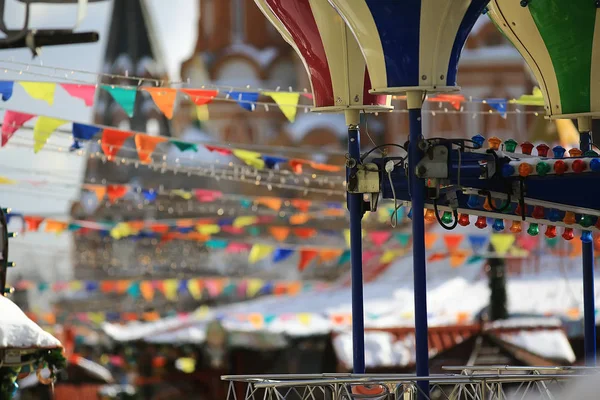 Spinning Carousel Red Square Moscow — Stock Photo, Image