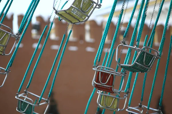 Spinning Carousel Red Square Moscow — Stock Photo, Image