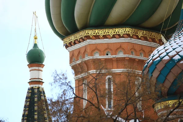 Античная Церковь Москве Православная Архитектура — стоковое фото