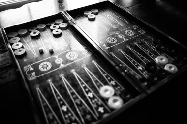 Tavla geleneksel oryantal oyun, makro arka plan kumar