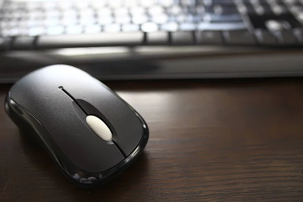 Mouse Teclado Computador Conceito Para Negócios Trabalho — Fotografia de Stock