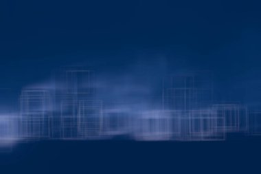 kare bokeh, güzel teknolojik modern arka plan ile mavi menekşe degrade arka plan