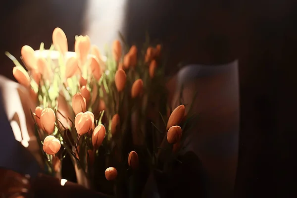 Vue Rapprochée Bouquet Fleurs Sauvages Printanières Colorées — Photo