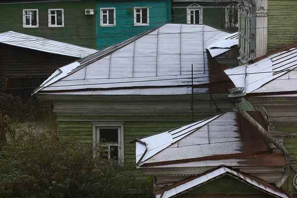 Casa Legno Rybinsk Provincia Russa — Foto Stock