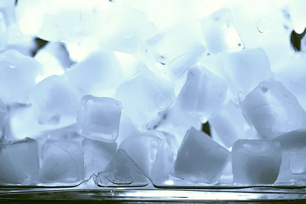 Крупним Планом Кубики Льоду Яскравим Освітленням — стокове фото