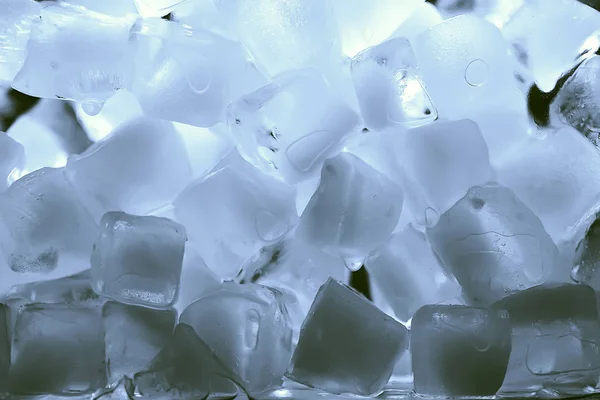 Close Ice Cubes Bright Lit — Stock Photo, Image