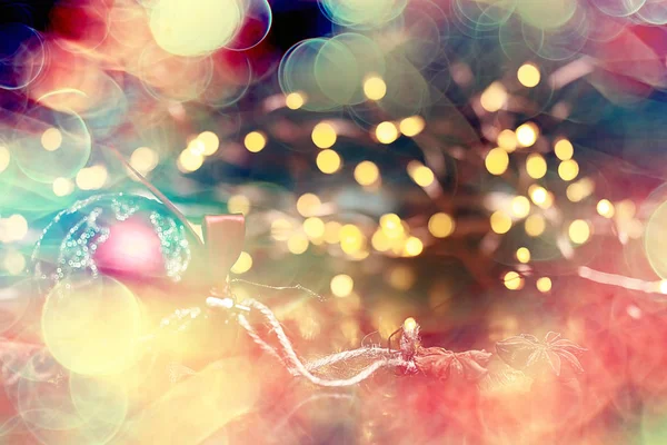 Weihnachtskugel Hintergrund Schöne Festliche Dekoration Weihnachten Und Neujahr — Stockfoto