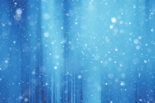 Blue Snow Lines Background Abstract Background Christmas Blue Snowflakes Blurred — Stock Photo, Image