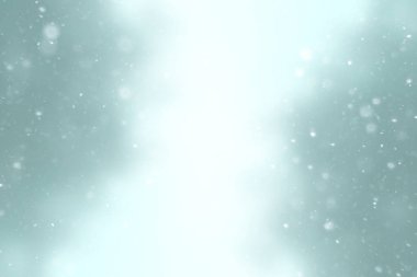 bulanık kar / soyut kış arka plan, arka bulanık parlayan yaprak plan üzerinde kar taneleri