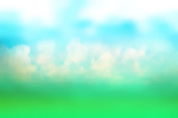Облака Травы Размыты Фон Красивый Дизайн Весенний Фон — стоковое фото