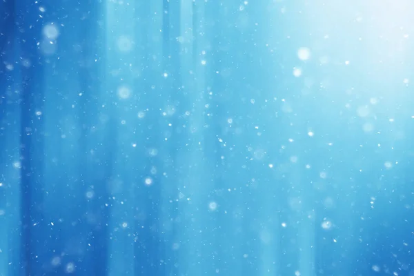 蓝色雪线背景或抽象背景圣诞节蓝色雪花模糊的背景 — 图库照片