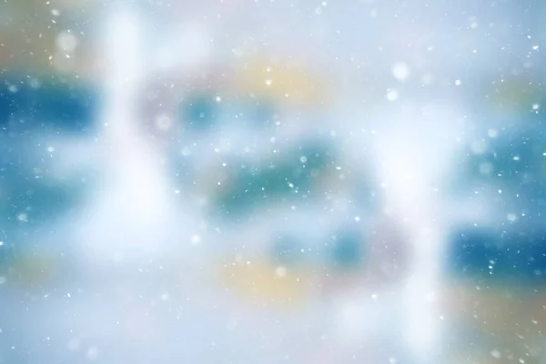 Zăpadă Încețoșată Iarnă Fundal Abstract Fulgi Zăpadă Fundal Abstract Blurred — Fotografie, imagine de stoc