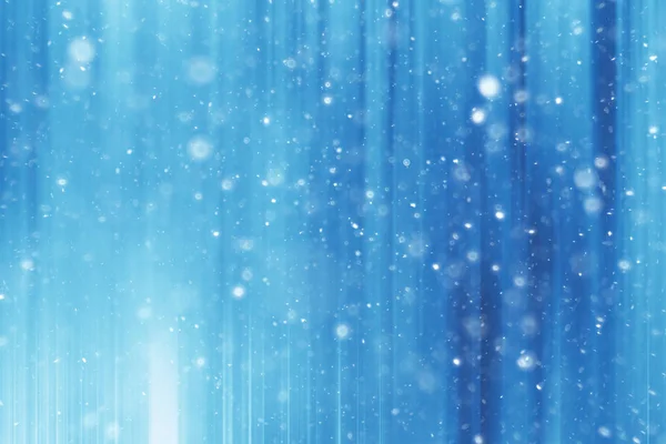 Blue Snow Lines Background Abstract Background Christmas Blue Snowflakes Blurred — Stock Photo, Image