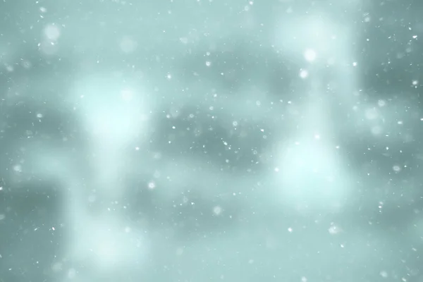 Nieve Borrosa Invierno Fondo Abstracto Copos Nieve Abstracto Difuminado Brillante —  Fotos de Stock