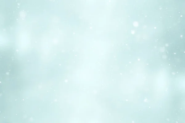 Blurred Snow Winter Abstract Background Snowflakes Abstract Blurred Glowing Leaf — Stock Photo, Image