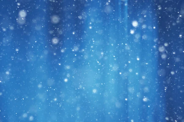 Blauwe Lijnen Van Sneeuw Achtergrond Abstract Achtergrond Kerst Blauw Sneeuwvlokken — Stockfoto