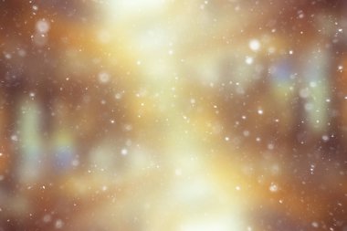 bulanık kar / soyut kış arka plan, arka bulanık parlayan yaprak plan üzerinde kar taneleri