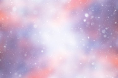 bulanık kar / soyut kış arka plan, arka bulanık parlayan yaprak plan üzerinde kar taneleri