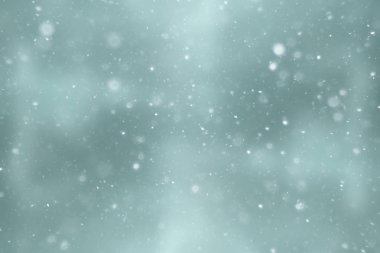 bulanık kar / soyut kış arka plan, arka bulanık parlayan yaprak plan üzerinde kar taneleri