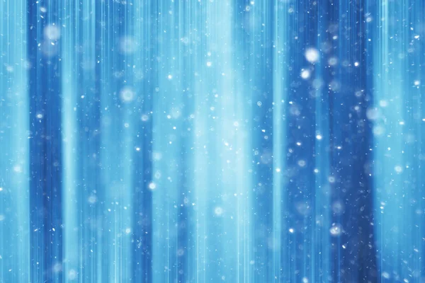 雪の青い線の背景 抽象背景ブルー クリスマス雪背景をぼかし 雪の結晶 — ストック写真