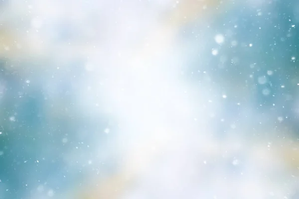 雪がぼやけ 冬の抽象的な背景 ぼやけ光る葉の抽象的な背景の雪 — ストック写真