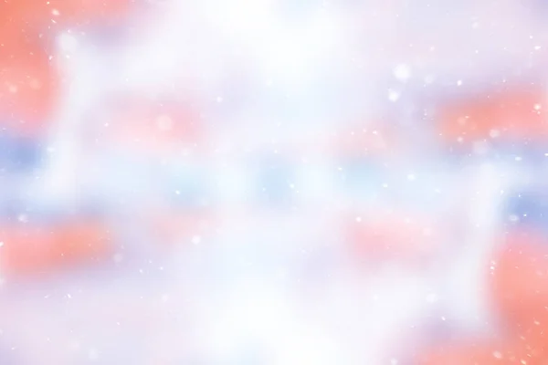 Niewyraźne Śniegu Zima Streszczenie Tło Płatki Śniegu Niewyraźne Tło Liść — Zdjęcie stockowe