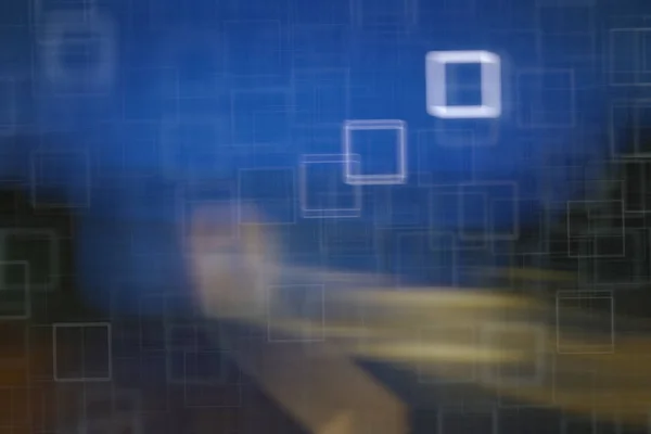 Размытый Абстрактный Синий Фиолетовый Градиент Фон Квадратный Боке Красивый Технологический — стоковое фото