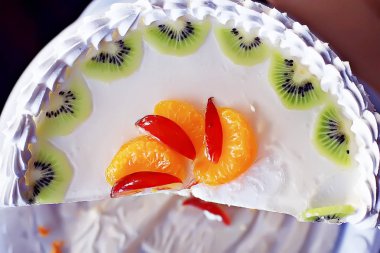 Diyet kek krem lezzetli tatlı yiyecek