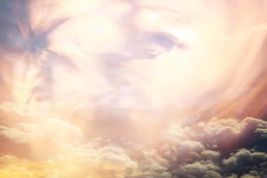 Soyut pembe renkli arka plan/bulanık çok renkli bulutlar, bahar arka plan