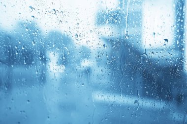 Soyut damla cam arka plan/doku sis yağmuru, Mevsimlik arka plan, su ile Clear cam