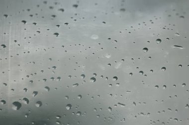 Soyut damla cam arka plan/doku sis yağmuru, Mevsimlik arka plan, su ile Clear cam