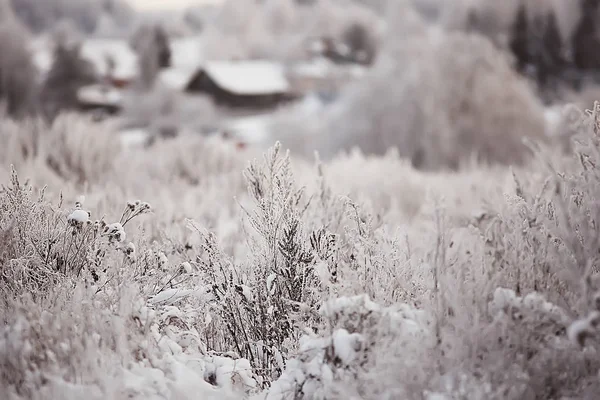 Vinter Den Ryska Byn Vinter Landskap Skog Ryssland Snötäckta Träd — Stockfoto