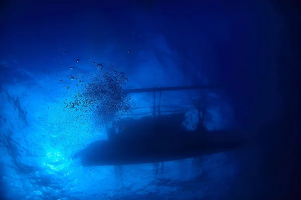 Debaixo Água Oceano Paisagem Subaquática Mundo Cena Azul Idyll Natureza — Fotografia de Stock