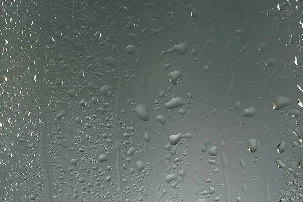 Wet Glass Background Condensate Abstract Rain Drops Texture Transparent Glass — Stock Photo, Image