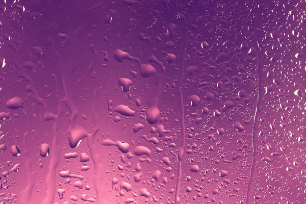 Fundo Rosa Gotas Vidro Textura Abstrata — Fotografia de Stock