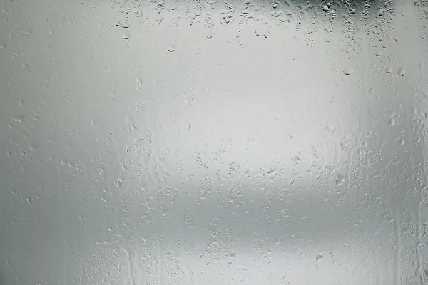 抽象下落玻璃背景 纹理雾雨 季节性背景 透明玻璃与水 — 图库照片