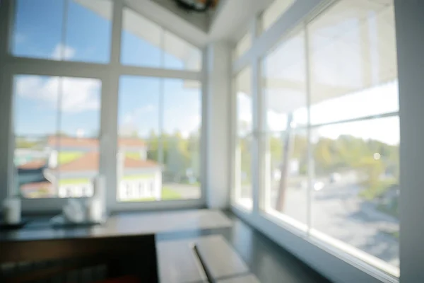 Verschwommener Fensterhintergrund Wohnlichkeit Konzept Fensterblick — Stockfoto