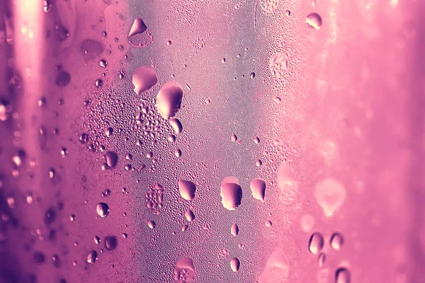 Fondo Rosa Gotas Vidrio Textura Abstracta — Foto de Stock