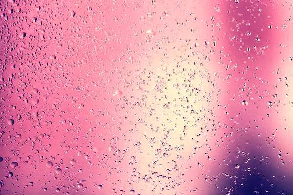 Fundo Rosa Gotas Vidro Textura Abstrata — Fotografia de Stock