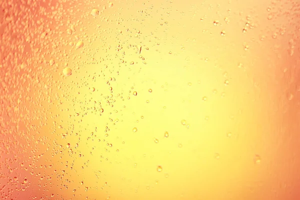 Yellow Tinted Glass Drops Abstract Background Texture — Stock Photo, Image