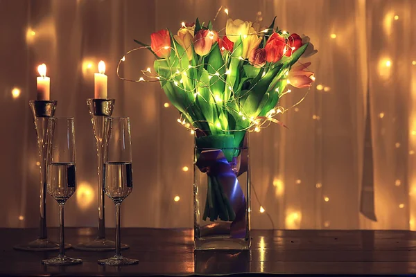 Bouquet Tulipes Romance Nuit — Photo